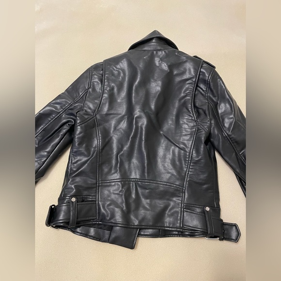 Zara Buckled Leather Jacket - Picture 6 of 11